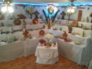 Altar at Innkeeper Bonnie's family's home